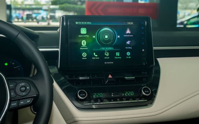 Toyota Corolla Altis 2022 có nhiều tiện nghi mới.